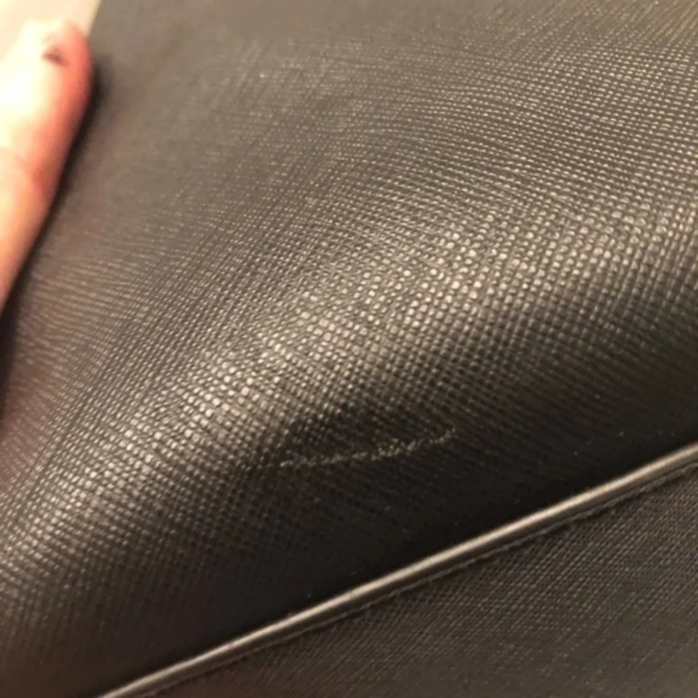 Michael kors black two way zipper bag satchel